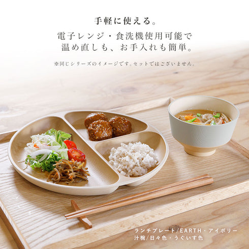 アースカラー 抗菌ランチプレート.|s3